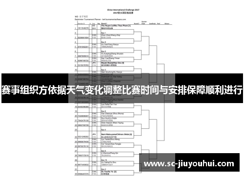赛事组织方依据天气变化调整比赛时间与安排保障顺利进行